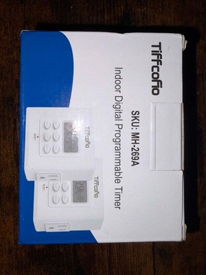 Tiffcofio Indoor Digital Programmable Timer MH-269A 2-Pack