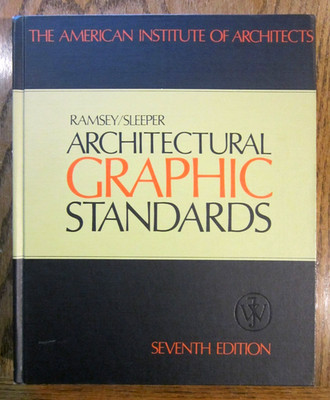Ramsey Sleeper Architectural Graphic Standards 7th Edition Hardcover Book