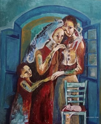 acrylic on cardboard  by Mabel Tey 50x60cm T : Susurro cuban beautiful art 