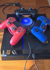  Sony PlayStation 4 Pro(500 GB) Black - Bundle -3 Games W/ 3 Cntrls Original Box