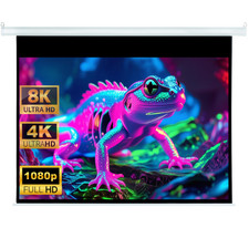 Comm-Tec Heimkino Beamer Rolloleinwand 244 x 202 (234x132)cm 16:9 106" HDTV 4K