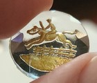  Vintage Reverse Painted Intaglio Jockey & Horse English Jumper Rider Set Of 4 — photo 4
