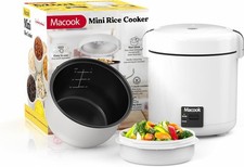 Mini Rice Cooker 1-1.5 Cups Uncooked 3 Cups Cooked , Rice Cooker Small with B...