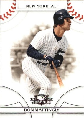 2008 Donruss Threads Baseball Card #35 Don Mattingly