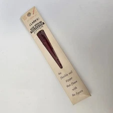 Vintage 60s Clark's Barberry Red 18" Neck Opening Polyester Coil Zipper USA NOS