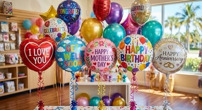 100 Assorted  Foil Balloons Heart & Round Shapes Pay 100 and receive 120