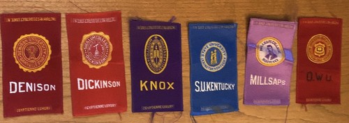 Tobacco Cigarette Egyptienne Luxury Silks ~ Lot Of 6 ~ College Fraternal Seal
