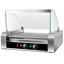 New Commercial 30 Hot Dog 11 Roller Grill Cooker Machine W/ cover CE New