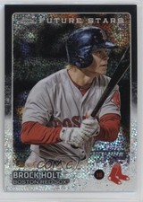 2015 Chrome Update Mega Box Future Stars Black Refractor 37/99 Brock Holt 1n1p