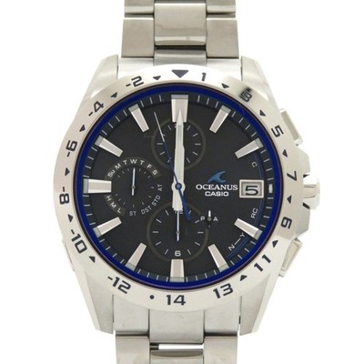 AUTHENTIC CASIO OCW-T3000-1AJF Tough Solar Oceanus Black titanium Wristwatch
