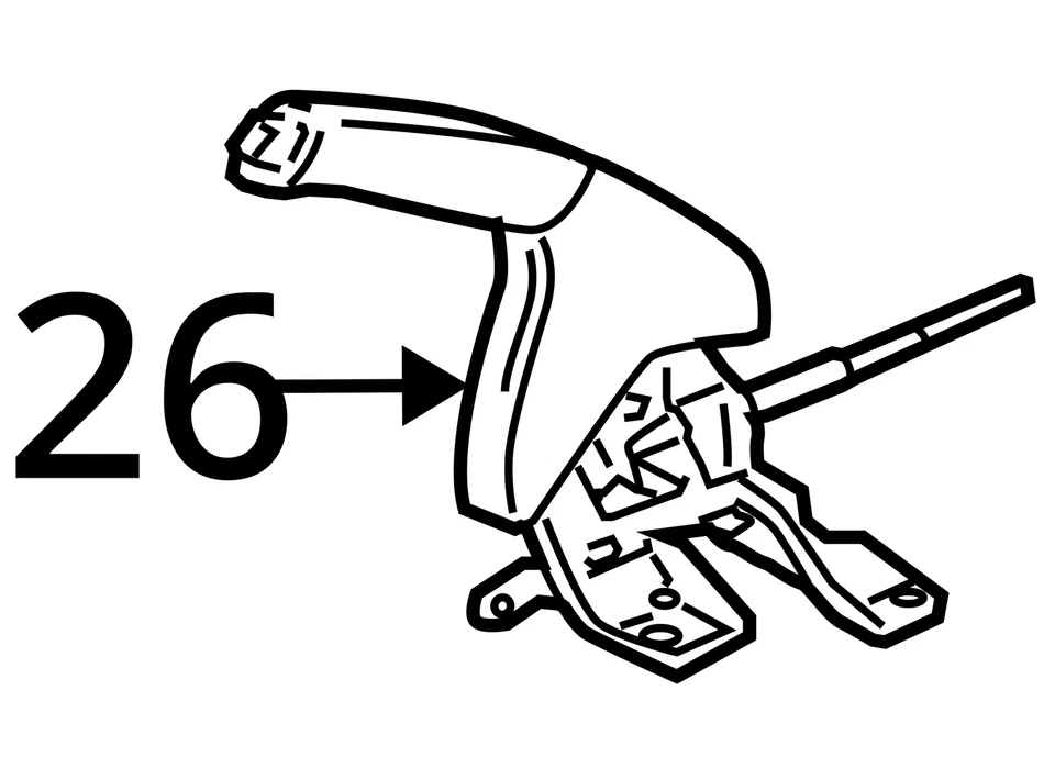 04 05 06 ACURA TL PARK PARKING EMERGENCY BRAKE E-BRAKE OEM LEVER 47105-SEP-A05ZB - Image 4 of 4