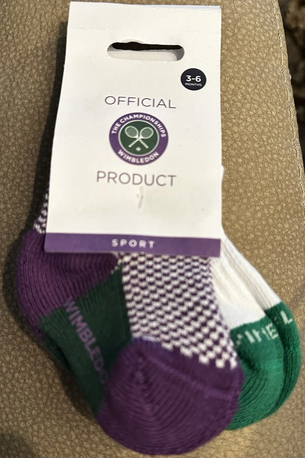 NWT Official Wimbledon Baby Socks 3-6M Rare Tennis Gift England SW19
Opens in a new window or tab