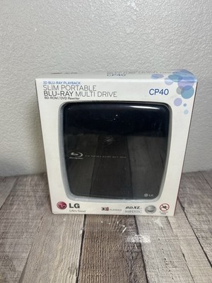 LG 3D Blu-Ray Playback Slim Portable Multi Drive CP40NG10 BD-Rom DVD Tested