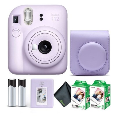 Fujifilm INSTAX MINI 12 Instant Film Camera with Instant Film - Lilac Purple