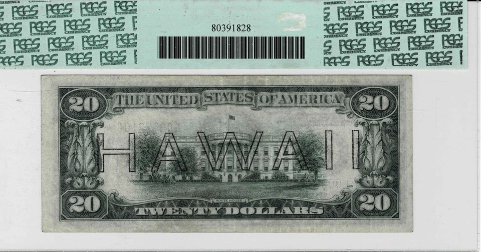 1934A $20 Hawaii WWll Emergency-Federal Reserve*STAR*Note fr.-2305*-PCGS 35 PPQ - Image 2 of 4