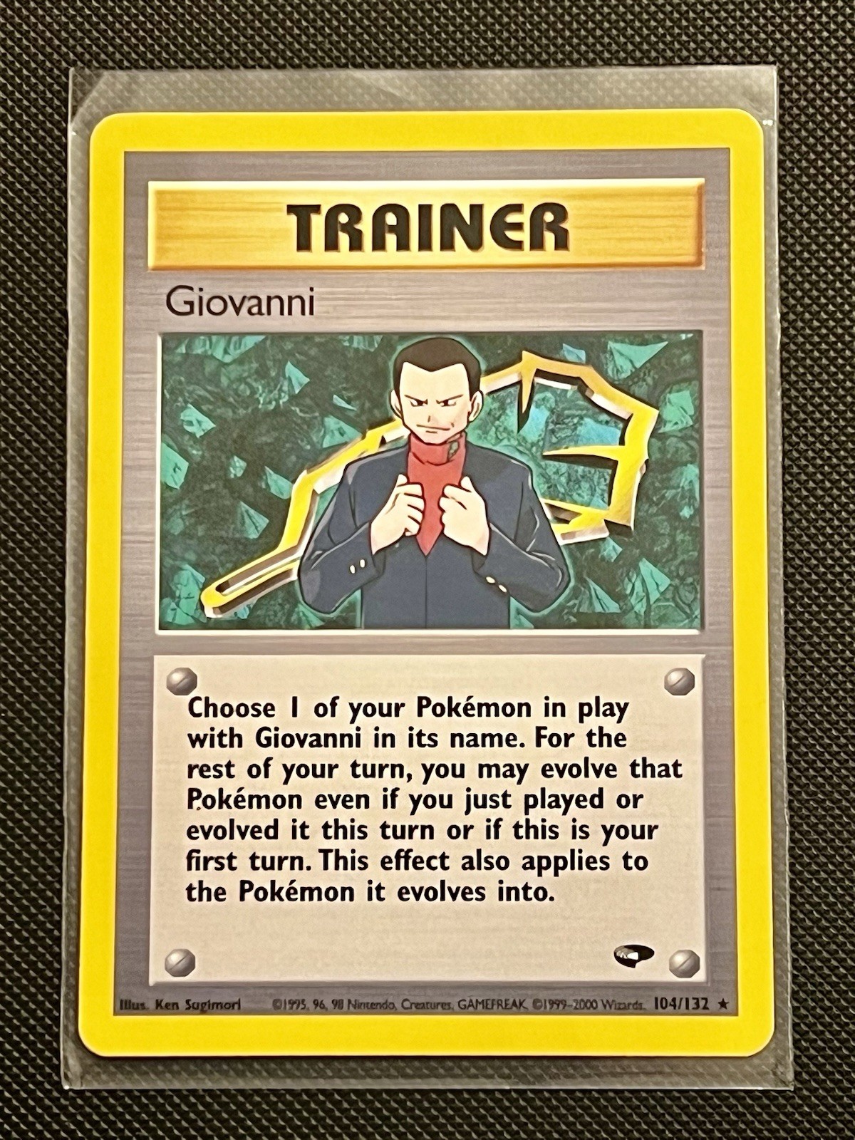Pokemon TCG Giovanni 104/132 Gym Challenge Regular Card
