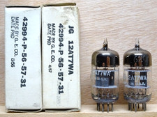 Pair: GENERAL ELECTRIC 12AT7WA | SEHR GUT   D...