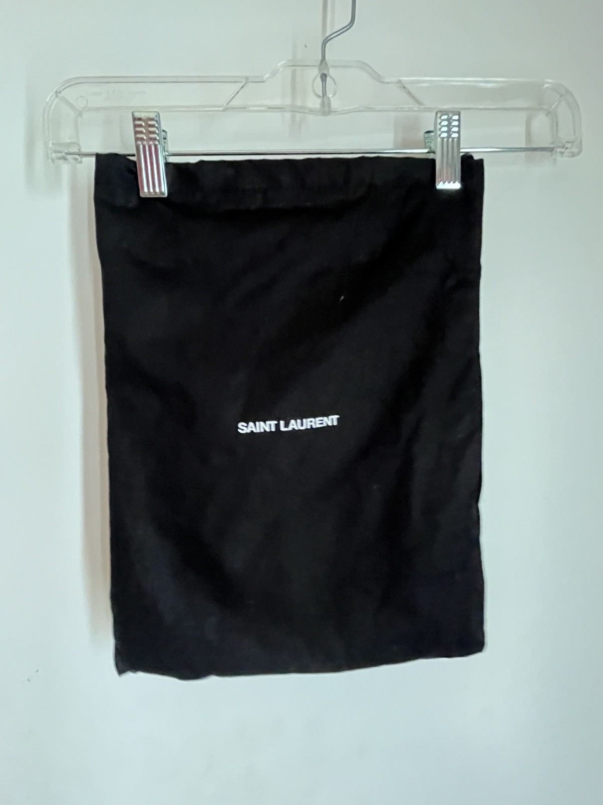 2 sacchetti antipolvere per scarpe YSL Saint Laurent Paris nero borsetta portaoggetti da viaggio 10" x 13"