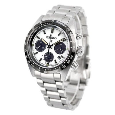 Seiko Prospex SBDL085 SPEEDTIMER White Dial Solar Chronograph Men