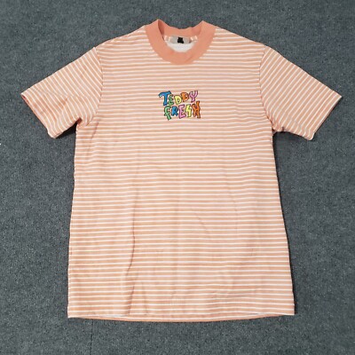 teddy fresh t shirt mens small striped front logo