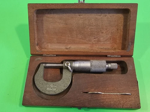 Vintage Machinist Tool Japan Mitutoyo Micrometer Caliper 5210-540-2973