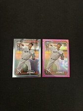 Yoendrys Gomez (2) 2024 Topps Chrome Pink Refractor Base  #160 RC Yankees