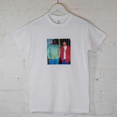 Actual Fact Notorious B.I.G Biggie & Nas T-Shirt Hip Hop Rapper Weiß T-Shirt