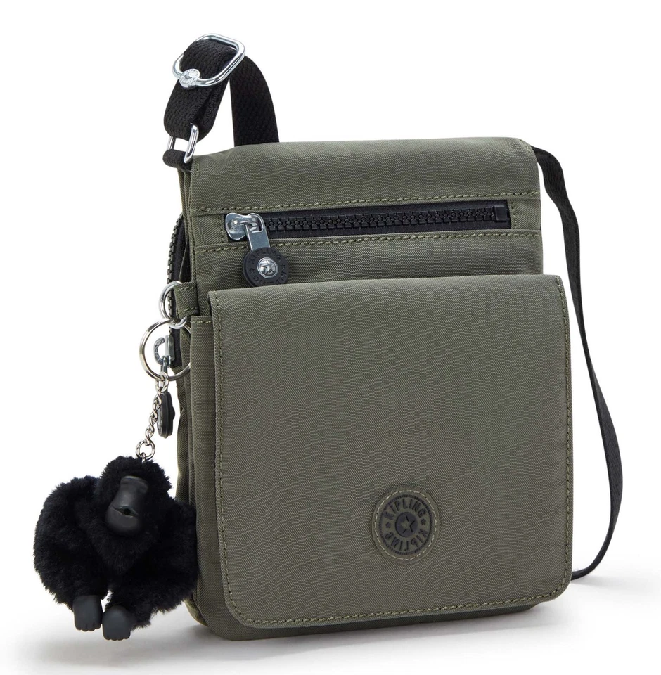 kipling Basic New Eldorado Crossbody Bag S Umhängetasche Tasche Green Moss Neu - Bild 2 von 4