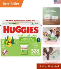 Hypoallergenic and Unscented Baby Wipes for Sensitive Skin - 528 Wipes Total