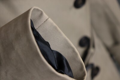 BURBERRY PRORSUM Trench Coat Made in Italy Beige Belted Nova Check