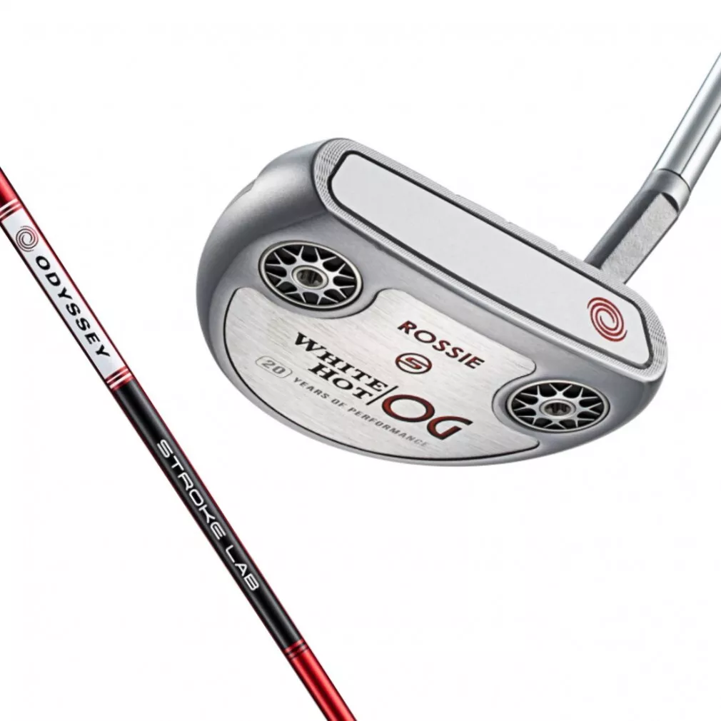 ODYSSEY Right putter WHITE HOT OG ROSSIE S Short slant Menand#039;s STROKE LAB shaft 34 eBay