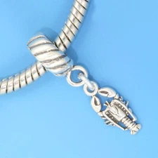 Lobster 925 Sterling Silver European Dangle Bead Charm Euro