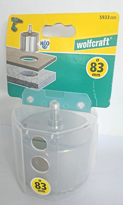 wolfcraft Bohrkrone diamantbestreut Ceramic Ø83 mm Fliesen Lochsäge