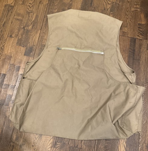 Vintage 10-X Hunting Vest Shooting Sportsman Outdoor Large Pockets Size 46 - Picture 6 of 6