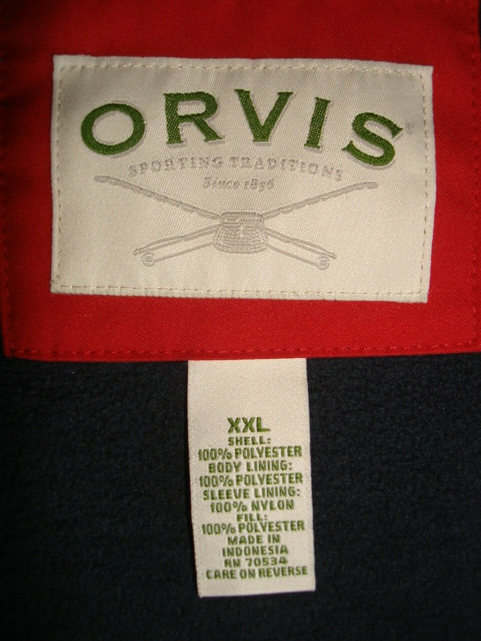 ORVIS SOLID RED CASCADE BONE-DRY FLEECE LINED JAC… - image 4