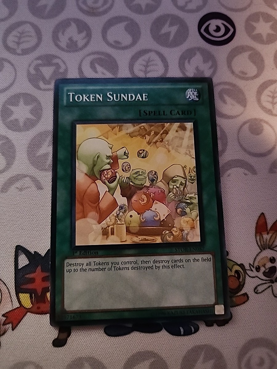 token spell cards yugioh Token Sundae STOR-EN057 Yu-Gi-Oh! Card Light Play Unlimited