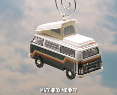 73 Volkswagen Green Vintage Bus Camper VW T1 T2 Christmas Ornament