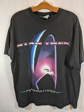 Star Trek Generations Movie Shirt Enterprise Picard Kirk Sz XL Men 94 USA made