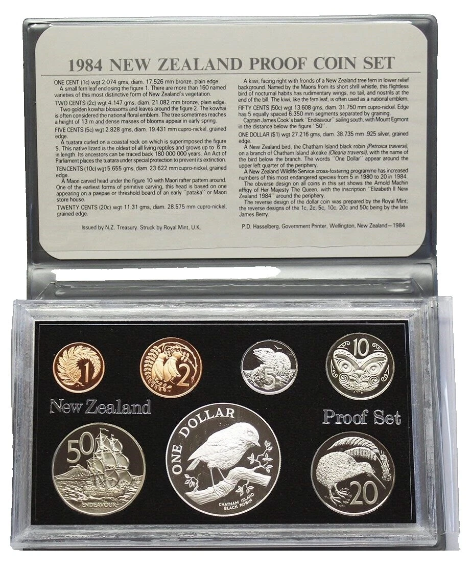 1986 Silver New Zealand Coins