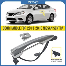 Front Left (Driver) Side Door Handle For Nissan 2013-2018 Sentra S, SL, SR, SV