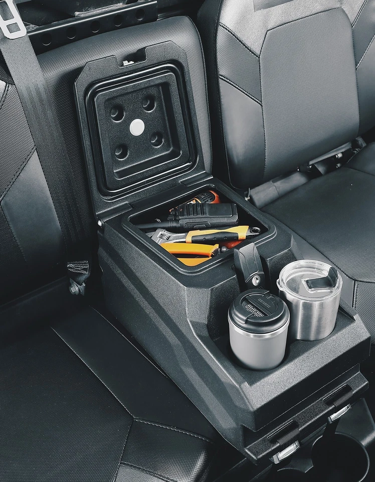 Caja reposabrazos consola central asiento de banco para Polaris Ranger XP 1000/Crew 2017-2025 Foto 2 de 4