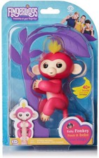 WowWee Fingerlings Baby Monkey Bella Pink Yellow Hair By WowWee
