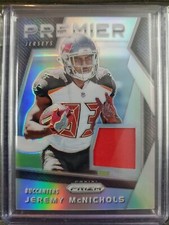 2017 PANINI PRIZM PREMIER JERSEY #29 JEREMY MCNICHOLS TAMPA BAU BUCCANEERS