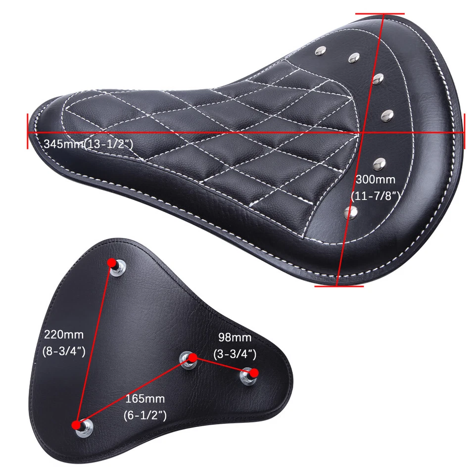 Muelle de asiento individual grande para motocicleta Harley Davidson Softail Roadster Bobber Foto 3 de 4