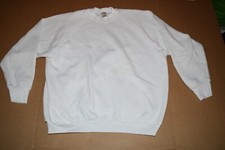 Vintage Womens Fruit of the Loom Casualwear Blank White Sweatshirt XL