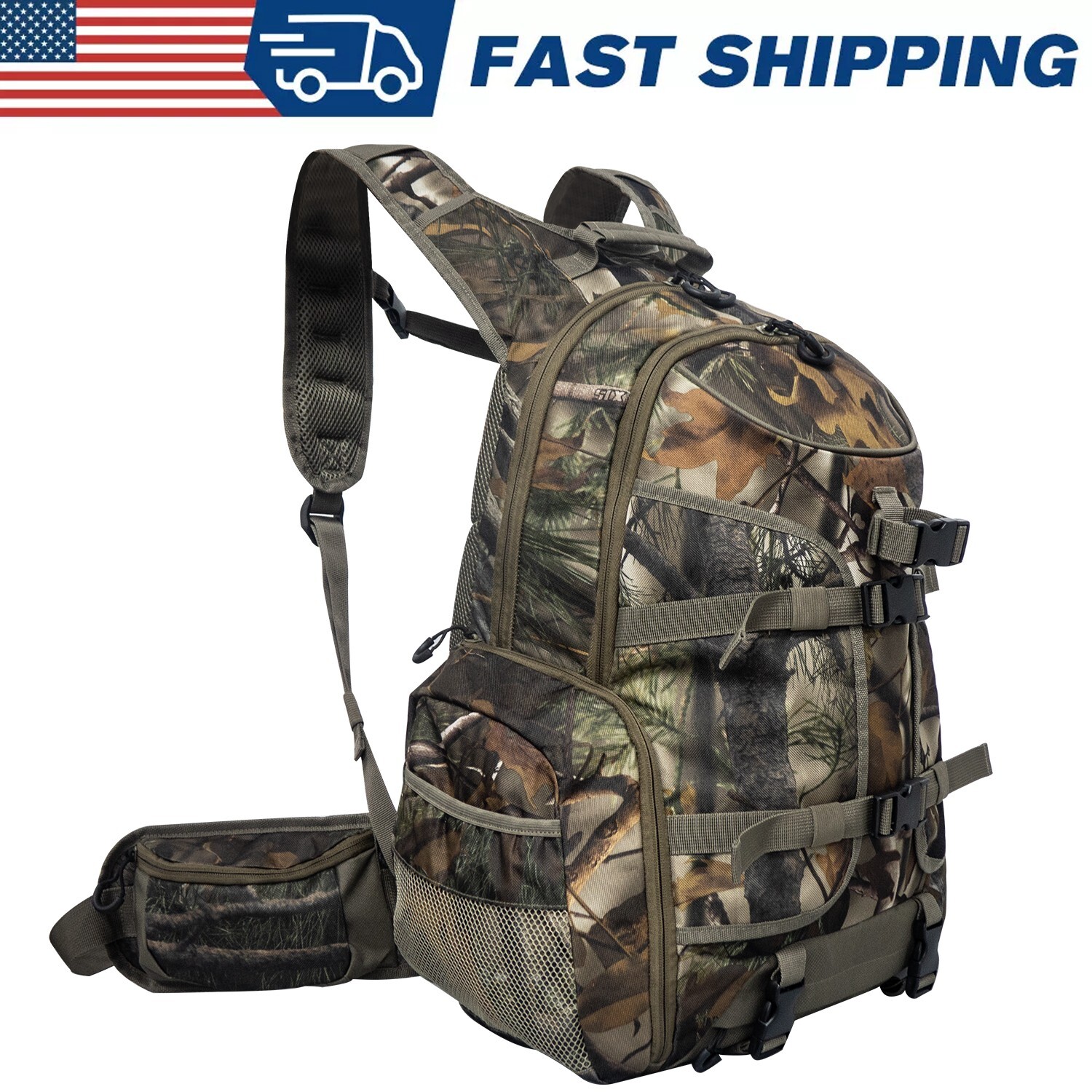 Mochila de Caza Impermeable Camuflaje Paquetes Duradero Gran Capacidad Paquete de Día para Rifle