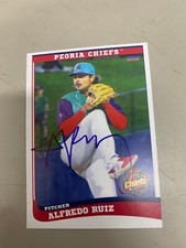 Alfredo Ruiz Signed Card 2023 Peoria Chiefs Team Card IP Auto