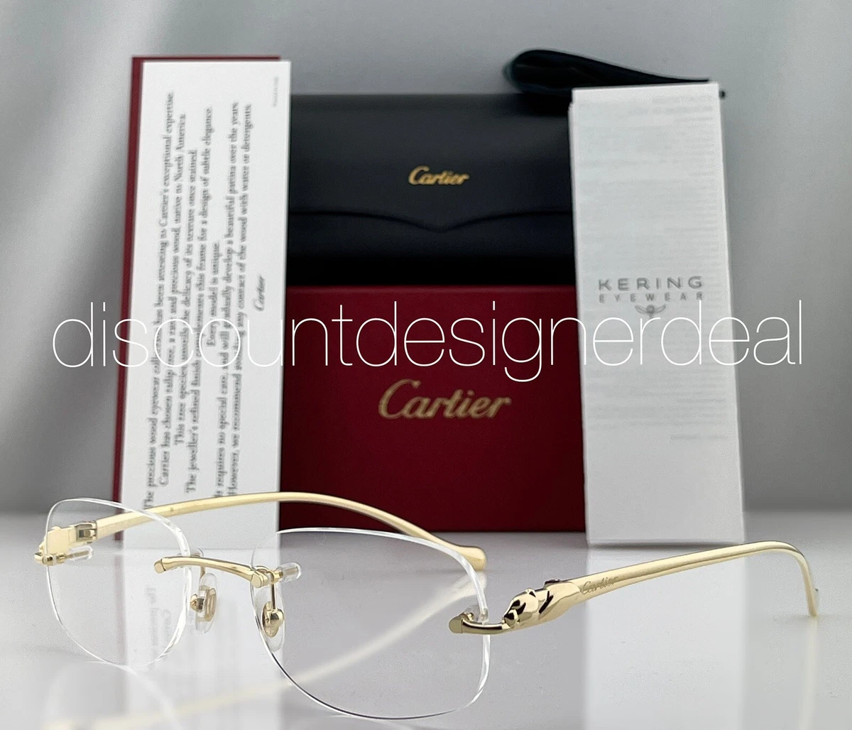 Cartier see through glasses cheap