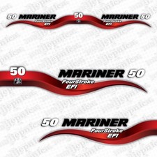 Mariner 50 Fourstroke Efi Outboard 2003-2012 Decal Aufkleber Adesivo Set Mariner 50 Fourstroke Efi Outboard 2003-2012 Decal Aufkleber Adesivo Set