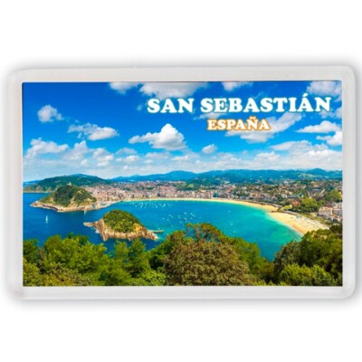 San Sebastian V1 Spanien Spanien Kühlschrankmagnet Souvenir Iman Nevera